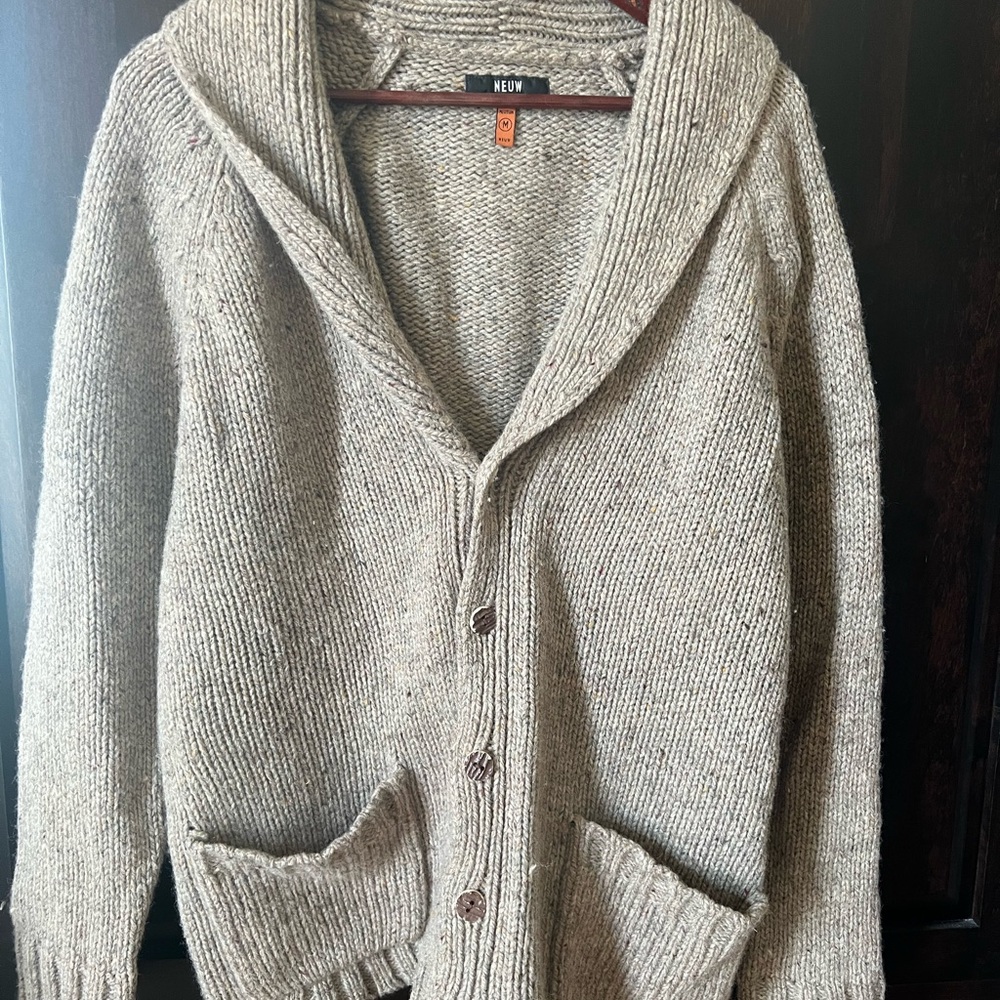 Neuw Men's Tan Cardigan Sweater